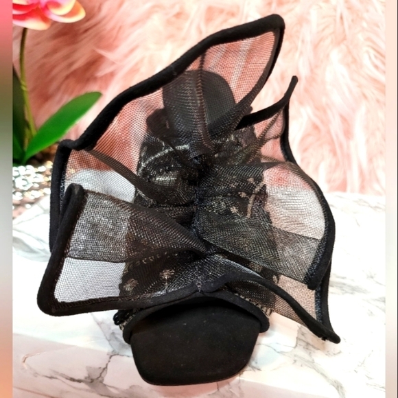 ZARA Basic Slides Heels Slip Ons Sequins - Picture 12 of 12